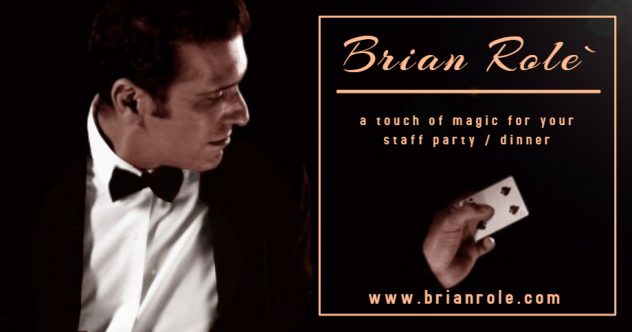 Magician for corporate events and wedding in Malta - Magician Malta Brian Role